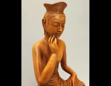 Photo1: Japanese Buddhism Art -Maitreya Buddha- (Miroku Bosatsu) (1)