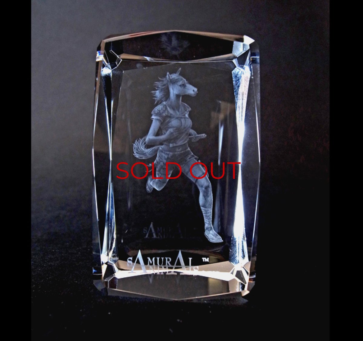 Photo1: Premium Laser Crystal Figure Collection: Batou (1)