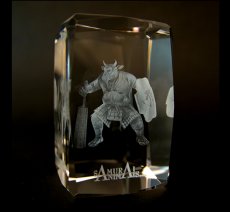 Photo3: Premium Laser Crystal Figure Collection: Black Wall (3)