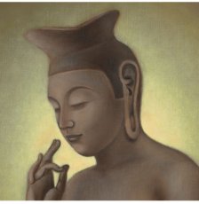 Photo2: Japanese Giclee Fine Art -The statue of Maitreya Buddha - (2)