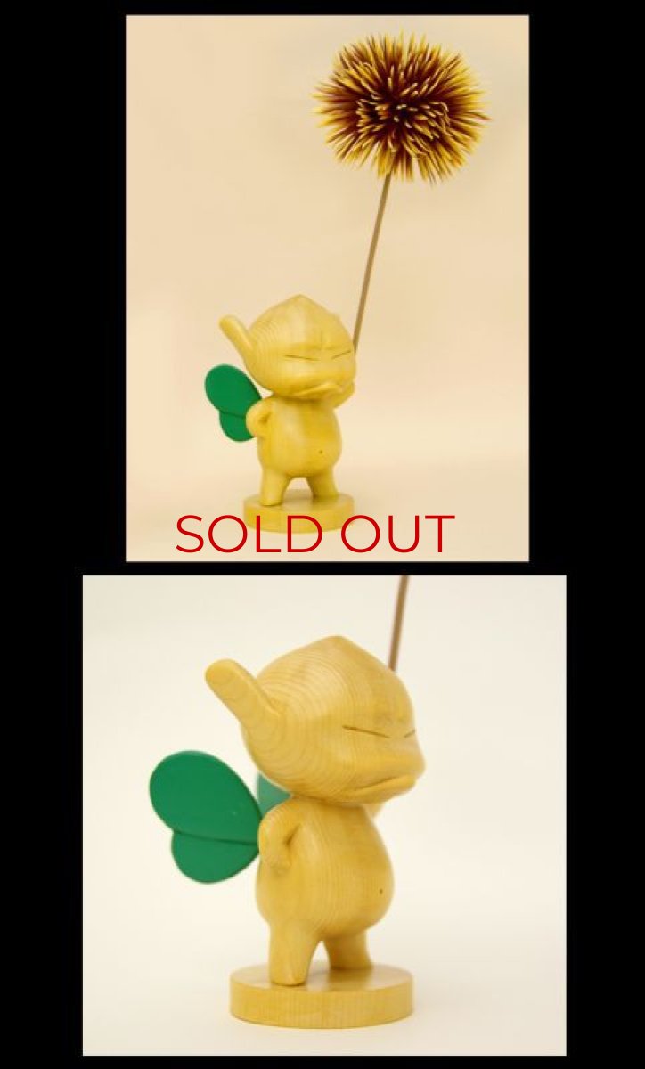 Photo2: No. 285 Kuri Puck (ANGRY)- Hinoki/ Blue Wing Ver. & Green Wing Ver. (2 Piece Set) *Sold Out!! (2)