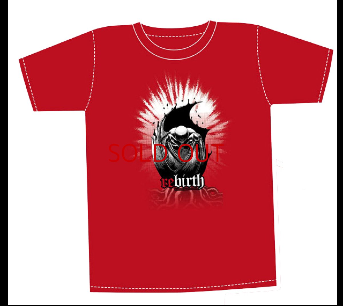 Photo1: No. 220 T-Shirt: Rebirth (Red) *Sold out* (1)