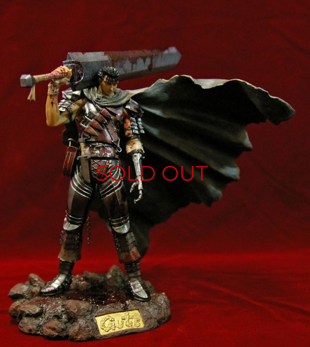 Photo4: No. 214 Guts: Black Swordsman PVC/ Limited Splashing Blood Version *Sold out! (4)