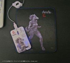Photo2: SAMURAI ANIMALS-  Leather Mouse Pad Batou  the Horse Samurai *Stopped Production (2)