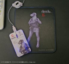 Photo2: SAMURAI ANIMALS-  Leather Mouse Pad -Lynn *Stopped Production (2)