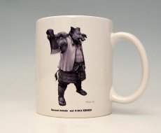 Photo1: SAMURAI ANIMALS-  Mug - Silver Ax the Wild Boar Samurai *Stopped Production. (1)