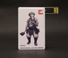 Photo2: SAMURAI ANIMALS-  Card Type USB Flash Drive (4GB) Brahman  the Ape Samurai *Stopped Production (2)