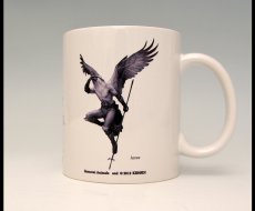 Photo1: SAMURAI ANIMALS-  Mug - Arrow the Bird Samurai *Stopped Production. (1)