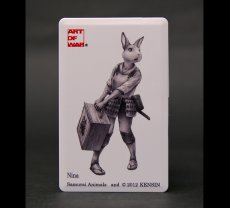 Photo1: SAMURAI ANIMALS-  Card Type USB Flash Drive (4GB) Nina  the Rabbit Samurai *Stopped Production. (1)