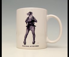 Photo1: SAMURAI ANIMALS-  Mug - Lynn the Sheep Samurai *Stopped Production. (1)