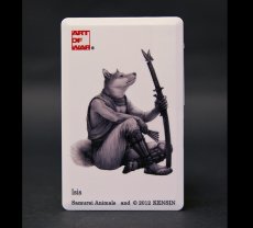 Photo1: SAMURAI ANIMALS-  Card Type USB Flash Drive (4GB)  Isis  the Dog Samurai *Stopped Production (1)