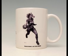 Photo1: SAMURAI ANIMALS-  Mug - Batou the Horse Samurai  *Stopped Production. (1)