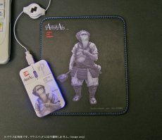 Photo2: SAMURAI ANIMALS-  Leather Mouse Pad Brahman  the Ape Samurai *Stopped Production (2)