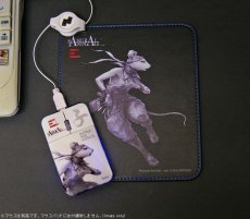 Photo2: SAMURAI ANIMALS-  Leather Mouse Pad - Hanzo the Rat Samurai *Stopped Production (2)