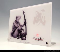 Photo3: SAMURAI ANIMALS-  Acrylic Panel Series  Dog *Stopped Production (3)