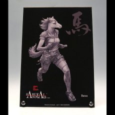 Photo1: SAMURAI ANIMALS-  Acrylic Panel Series -Batou *Stopped Production (1)