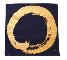 Photo1: Japanese Handkerchief - "Crescent" Symbol of Date Masamune*Sold Out!!! (1)