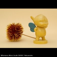 Photo1: No.284 Kuri Puck (ANGRY)- Hinoki/ Blue Wing Version *30% off*Sold Out!! (1)