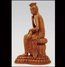 Photo4: Japanese Buddhism Art -Maitreya Buddha- (Miroku Bosatsu) (4)