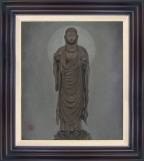 Photo1: Japanese Giclee Fine Art -The statue of Ksitigarbha Buddha - (1)