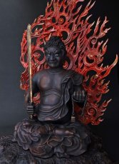 Photo2: Japanese Buddhism Art -Acala Buddha- (Fudou myo-o) (2)