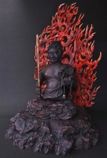 Photo4: Japanese Buddhism Art -Acala Buddha- (Fudou myo-o) (4)