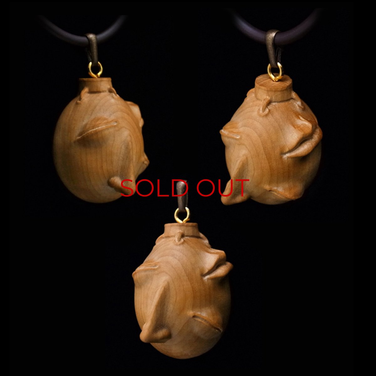 Photo3: No.340 Beherit Pendant -2014 Wood Carving Version- *Sold out* (3)