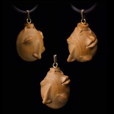Photo3: No.340 Beherit Pendant -2014 Wood Carving Version- *Sold out* (3)