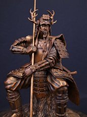 Photo1: Classic Historical Statue - Yukimura Sanada *Bronze Color Version (1)