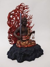 Photo2: Japanese Buddhism Art -Acala Buddha- (Fudou myo-o) *Richly Colored Edition (2)