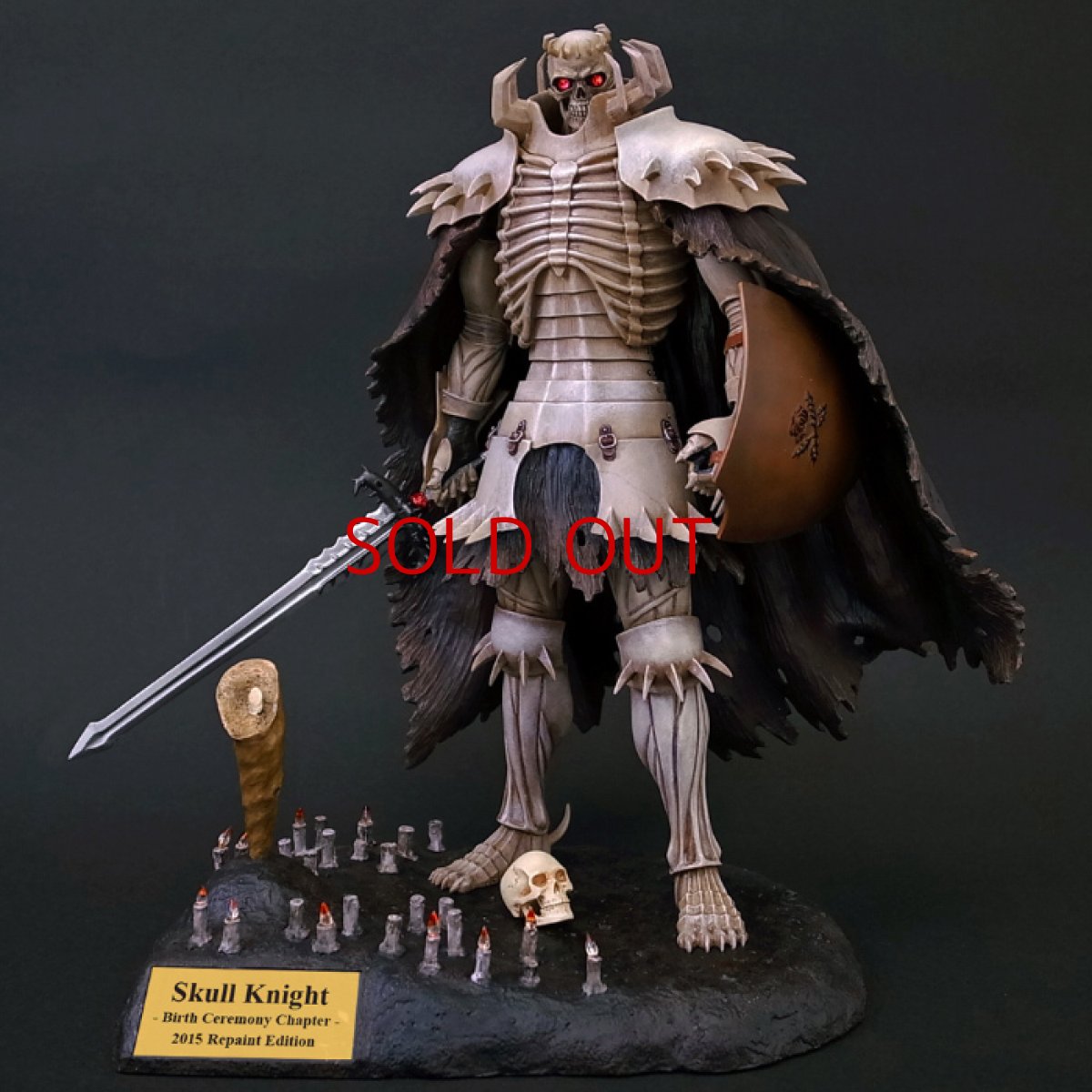 Photo1: No.383 Skull Knight Birth Ceremony Chapter -White Repainted Skeleton- *Sold out*  (1)