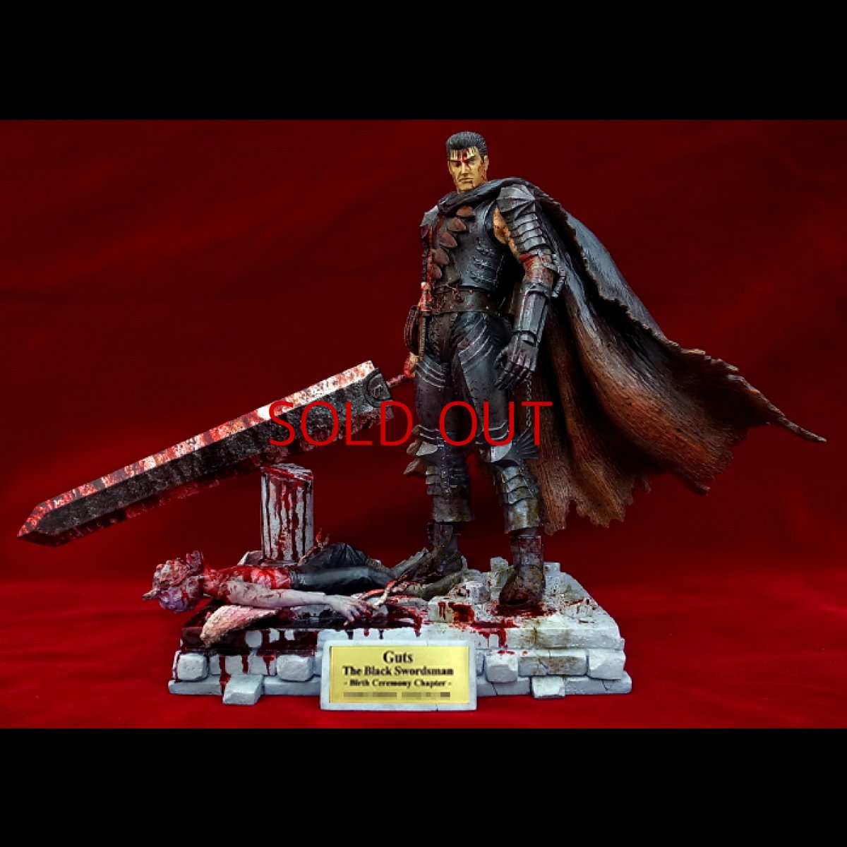 Photo1: No.323 Guts the Black Swordsman - Birth Ceremony Chapter 1/10 Scale *Bloody Repaint Limited Version 4*Sold Out (1)