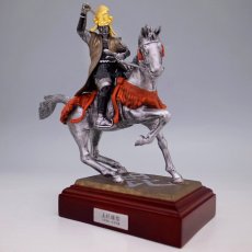 Photo2: Classic Historical Statue - Uesugi Kensin in Kawanakajima Battle*Gold Leaf Version (2)