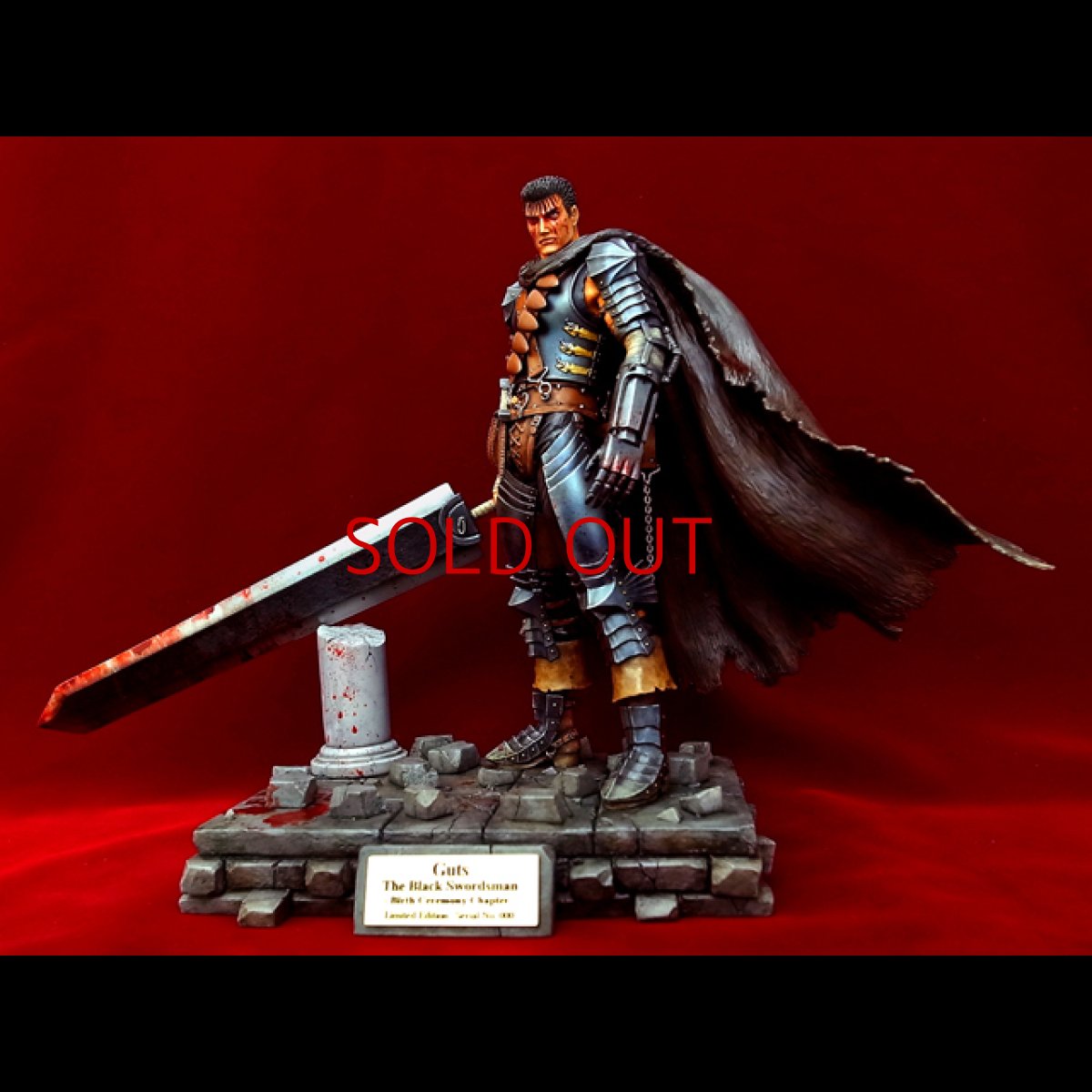 Photo1: No.322 Guts the Black Swordsman - Birth Ceremony Chapter- 1/10 scale *Bloody Repaint Version II*Sold Out (1)
