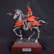 Photo1: [Samurai Art Statue] Sanada Yukimura *Riding on horse (1)
