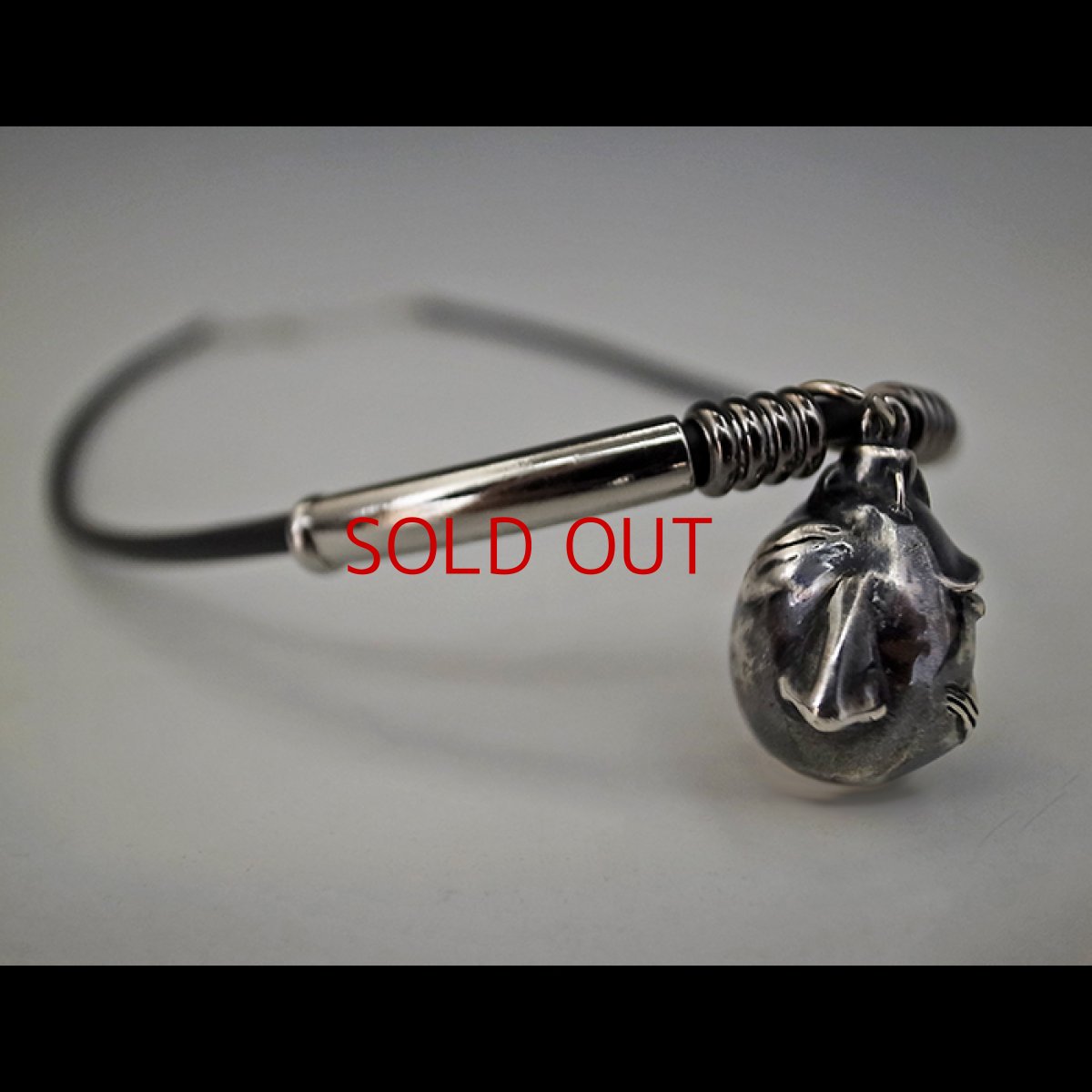Photo1: No. 412 Beherit Silver Pendat- Egg of the King (Dark Color Representation)*Sold Out (1)