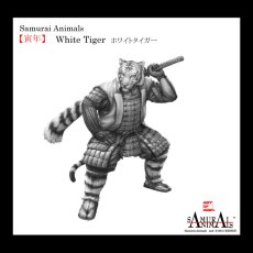 Photo3: Image Premium Laser Crystal Figure Collection: White Tiger (3)