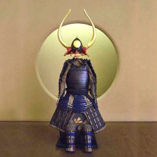 Photo1: Kuroda Nagamasa's Helmet -Buffalo Wakidachi Peach-shaped Armor *1/2 Scale*last 1 pcs remaining!!! (1)