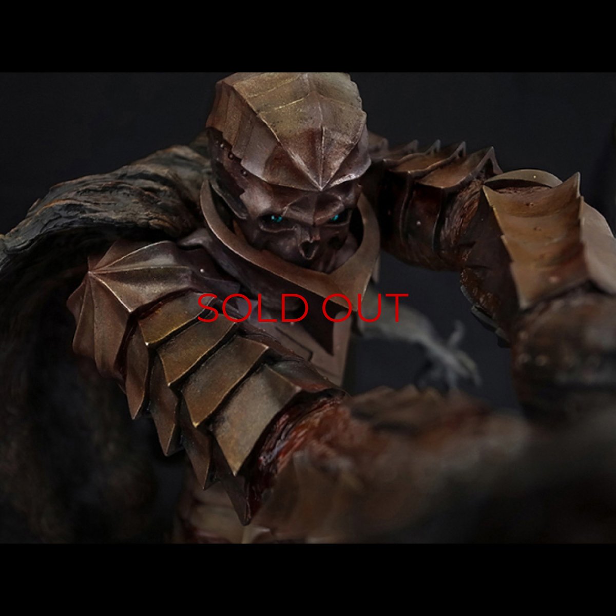 Photo2: No. 437 Armored Berserk: Skull Helmet (Iron Rust Version)*(with red and green crystal eye parts present)*Sold Out!!! (2)
