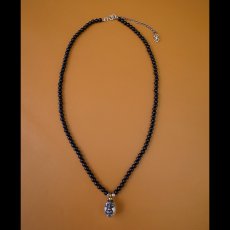 Photo2: No.273 Beherit Silver Pendant: Eclipse(Shoku) (Onyx Version)*attachment of brand stigma (2)