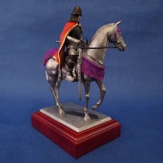 Photo3: Classic Historical Statue- Oda Nobunaga Riding on Horse(Red Mantle Version) (3)