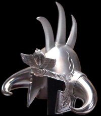 Photo4: FIST OF THE NORTH STAR -RAOH's Helmet- Pure Silver Version (4)