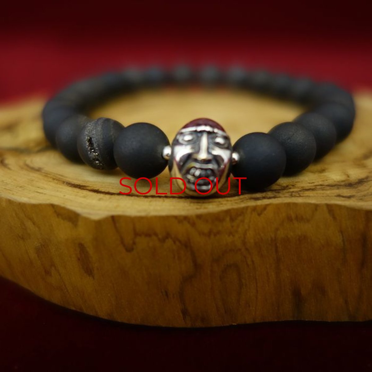 Photo3: Druzy Stone Beherit Bracelet (Eclipse)BSS-B-04BK (3)