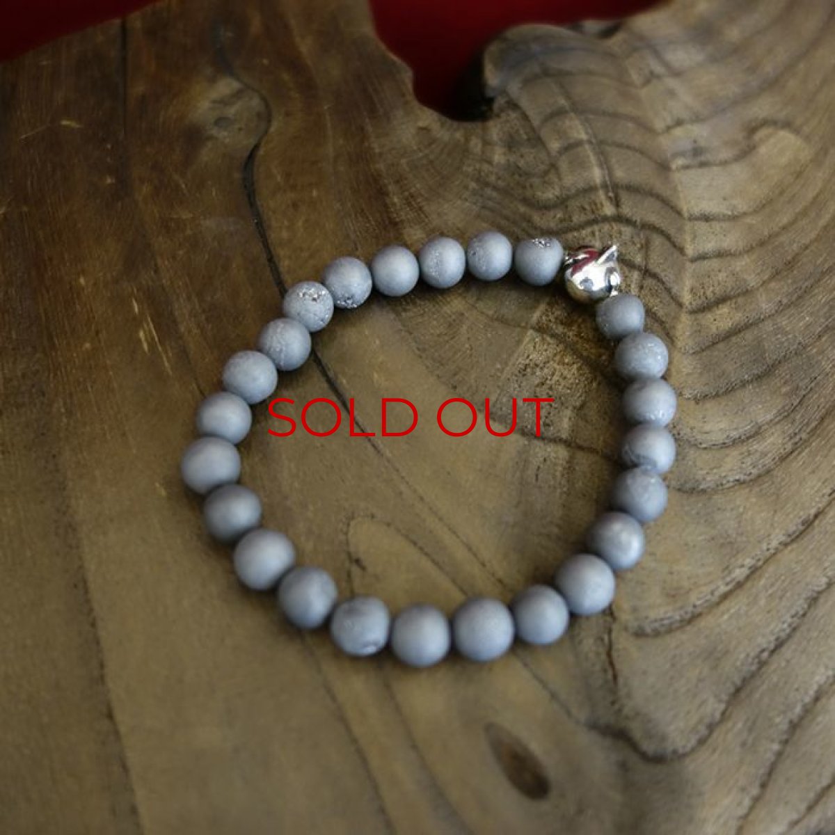 Photo6: Druzy Stone Beherit Bracelet (Egg of the King)BSS-B-03GR (6)