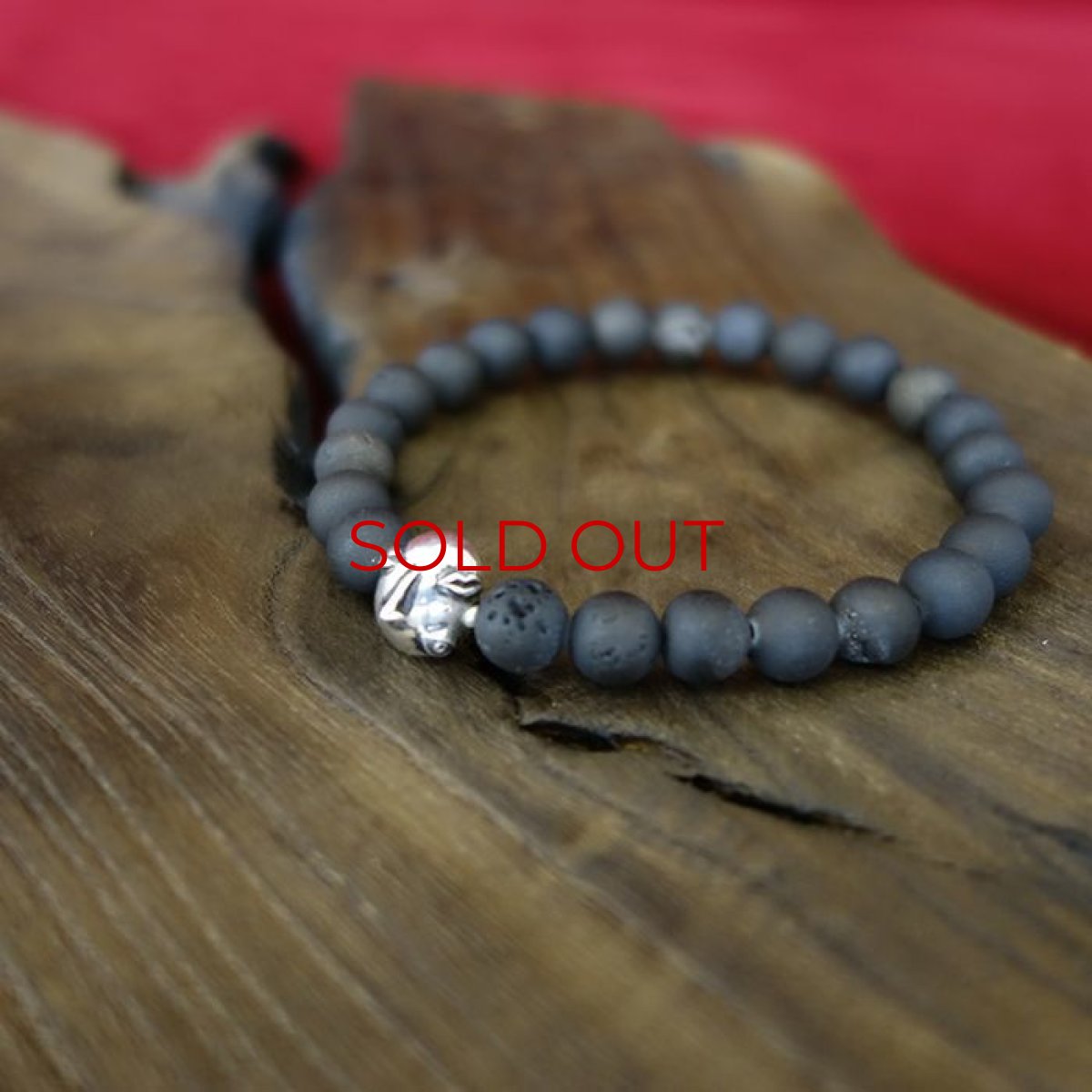 Photo5: Druzy Stone Beherit Bracelet (Egg of the King)BSS-B-03BK (5)