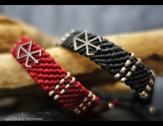 Photo2: [Limited to Feb 5th!!] Wax Code Bracelet with the Mark of Sacrifice (Red/Black)  (2)