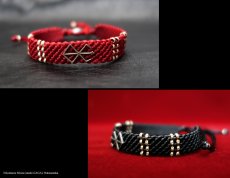 Photo3: [Limited to Feb 5th!!] Wax Code Bracelet with the Mark of Sacrifice (Red/Black)  (3)