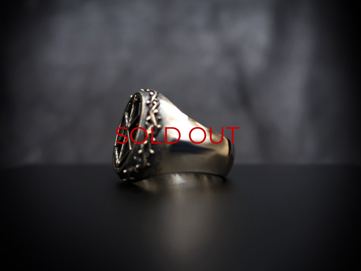 Photo3: The Skull Knight & Mark of Sacrifice Silver Ring (Red Eyes ver.)  (3)