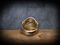 Photo4: Zodd Silver Ring (attachment of Black Diamond stone-filled) (4)