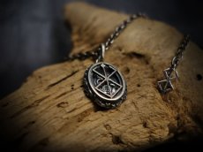 Photo1: [Order Ended]  The Skull Knight & Mark of Sacrifice Silver Pendant (Red Eyes ver.)  (1)